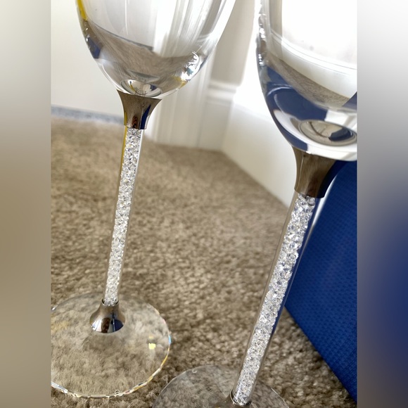 Swarovski crystalline toasting flutes - Picture 3 of 6